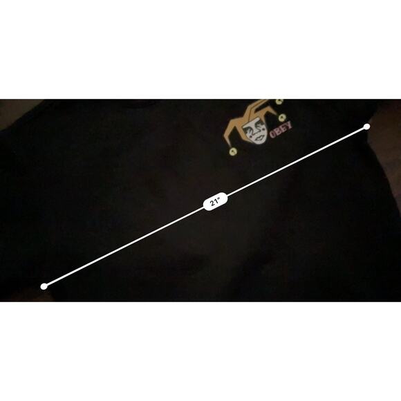 OBEY SWEATSHIRT “THE JOKES ON YOU” Y2K SKATER MENS SZ S - Picture 7 of 8